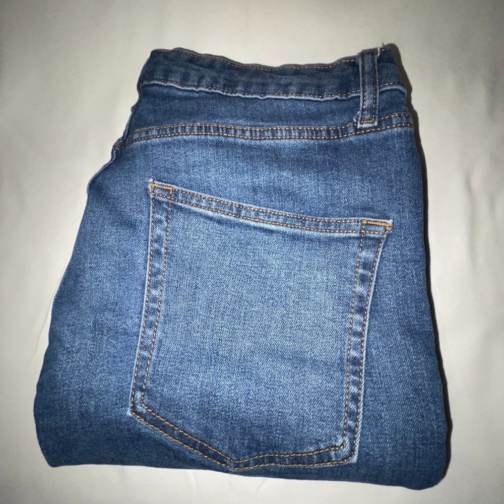 TOPMAN Skinny Fit Washed Blue Jeans - 32 X 32
